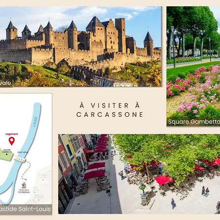 Apartman Appartement Boheme Chic - Cosy & Climatise - Entre Gare & Cite Carcassone